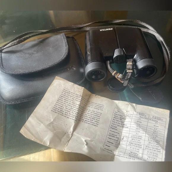Pentax asahi DCF - 9x20 - 6.2 Deg. Binoculars. Camping, hiking, race tracks more